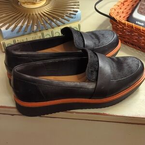 Clark's black loafers